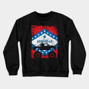 Monster Truck Arkansas 4X4 Crewneck Sweatshirt